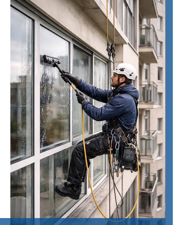 Мойка балконного остекления в Красноуфимске от 3555 р. | ВЫСОТНИК-Крф