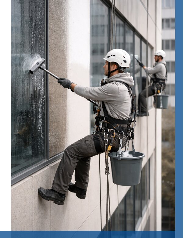 Мойка фасадов зданий в Красноуфимске под ключ от 355 р. | ВЫСОТНИК-Крф