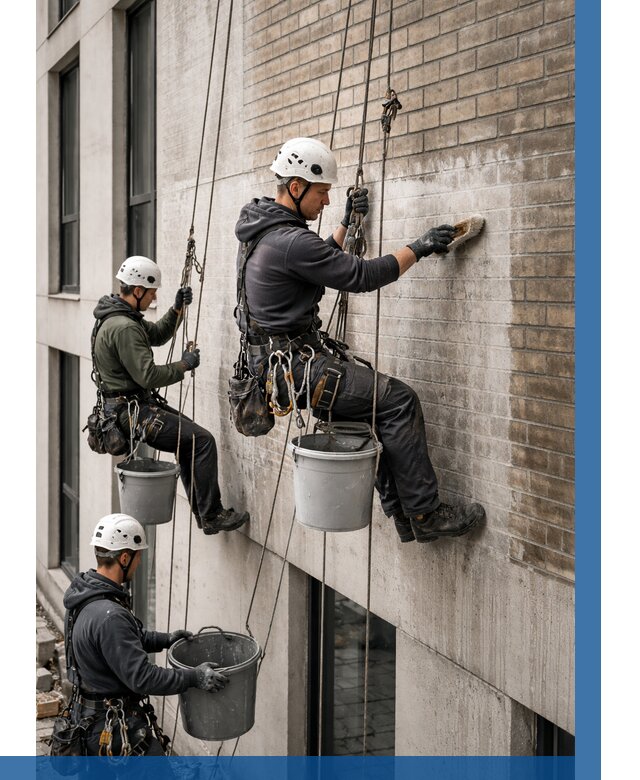 Удаление высолов с фасада в Красноуфимске от 254 р. | ВЫСОТНИК-Крф