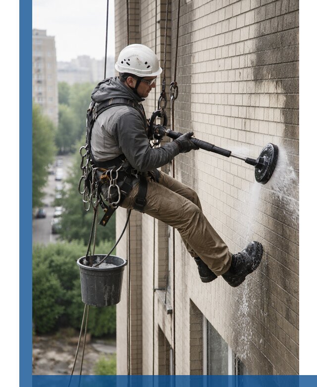 Очистка фасада от копоти в Красноуфимске профессионально и безопасно