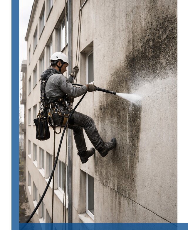 Профессиональная очистка фасадов от плесени в Красноуфимске