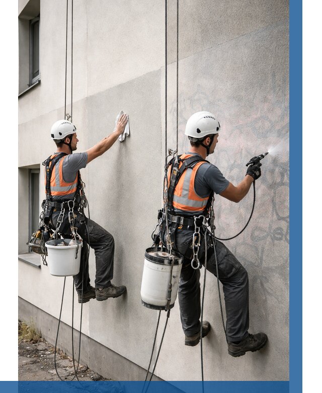 Антиграффити покрытие фасада в Красноуфимске от 609 р. | ВЫСОТНИК-Крф