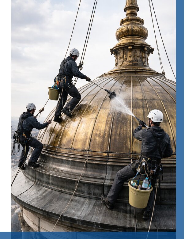 Мойка куполов и шпилей в Красноуфимске от 8126 р. - заказать | ВЫСОТНИК-Крф