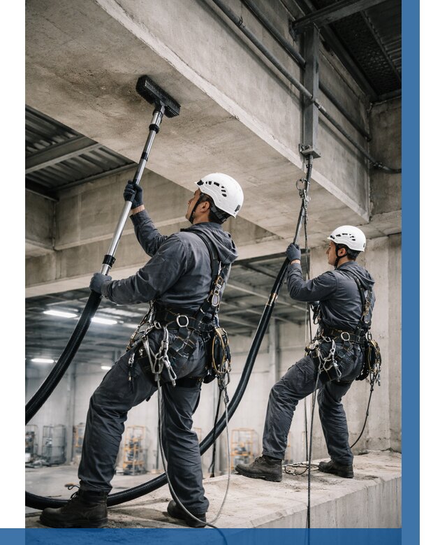 Обеспыливание потолочных конструкций в Красноуфимске от 254 р. |ВЫСОТНИК-Крф