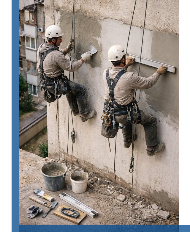 Комплексный ремонт штукатурного фасада с гарантией в Красноуфимске