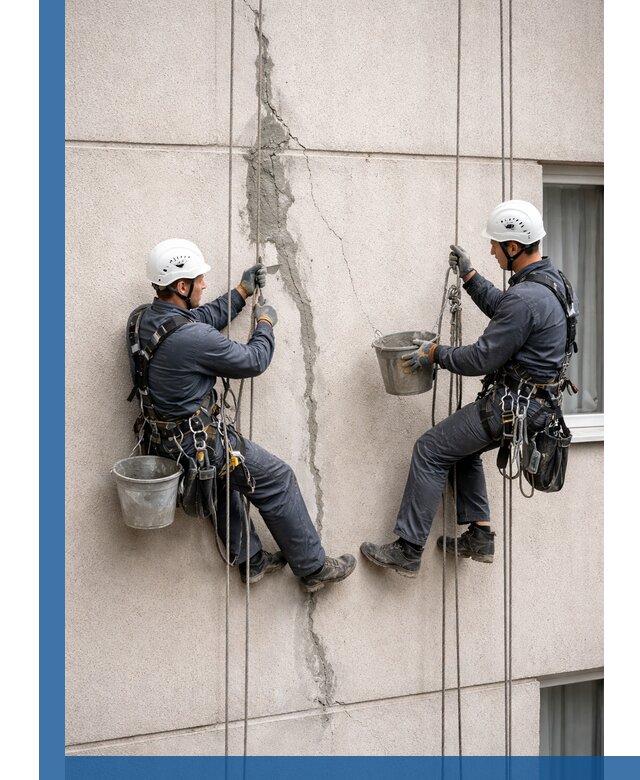 Заделка трещин на фасаде в Красноуфимске с гарантийным ремонтом