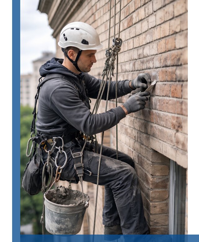 Качественный ремонт кирпичной кладки фасада в Красноуфимске с гарантией