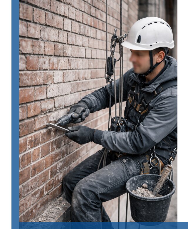 Расшивка кирпичных швов фасадов и стен, ремонт в Красноуфимске