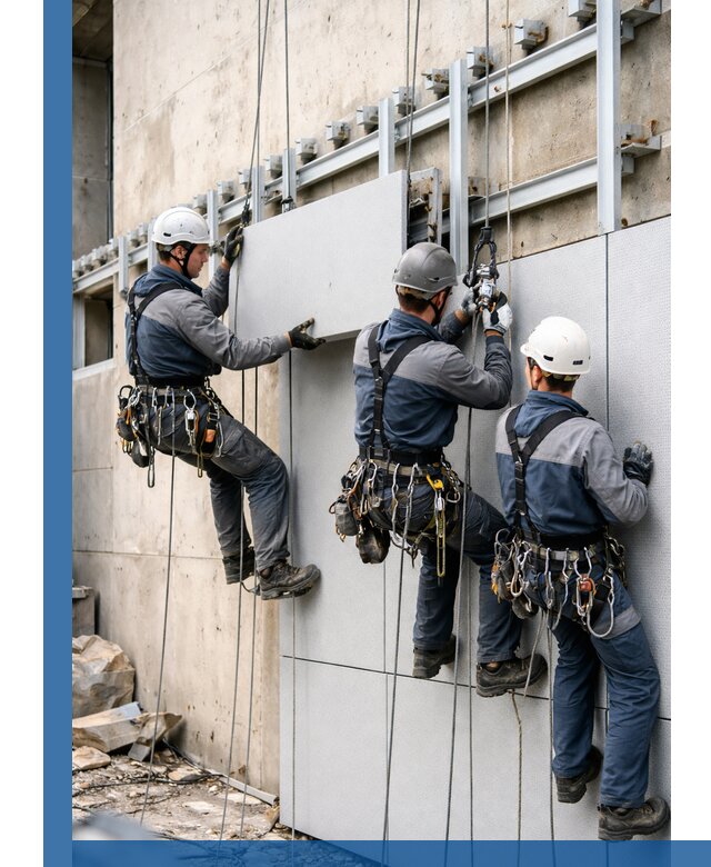 Монтаж вентилируемого фасада в Красноуфимске под ключ с гарантией качества