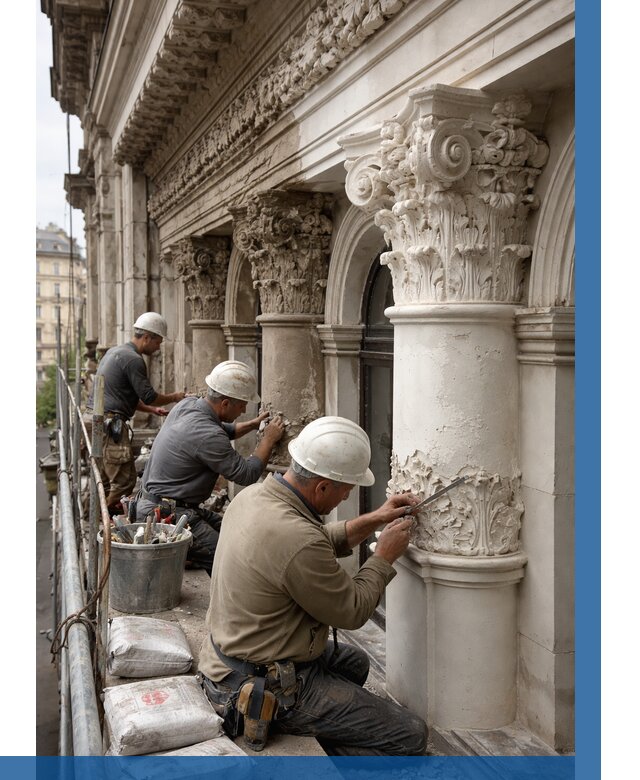 Реставрация фасадной лепнины в Красноуфимске от 2539 р. | ВЫСОТНИК-Крф