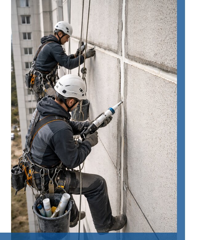 Герметизация межпанельных швов в Красноуфимске от 711 р. | ВЫСОТНИК-Крф