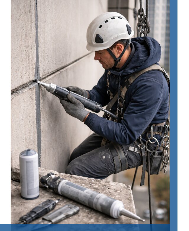 Вторичная герметизация швов в Красноуфимске от 457 р. | ВЫСОТНИК-Крф