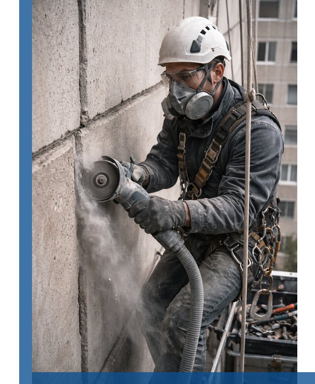 Штробление межпанельных швов в Красноуфимске качественно и быстро