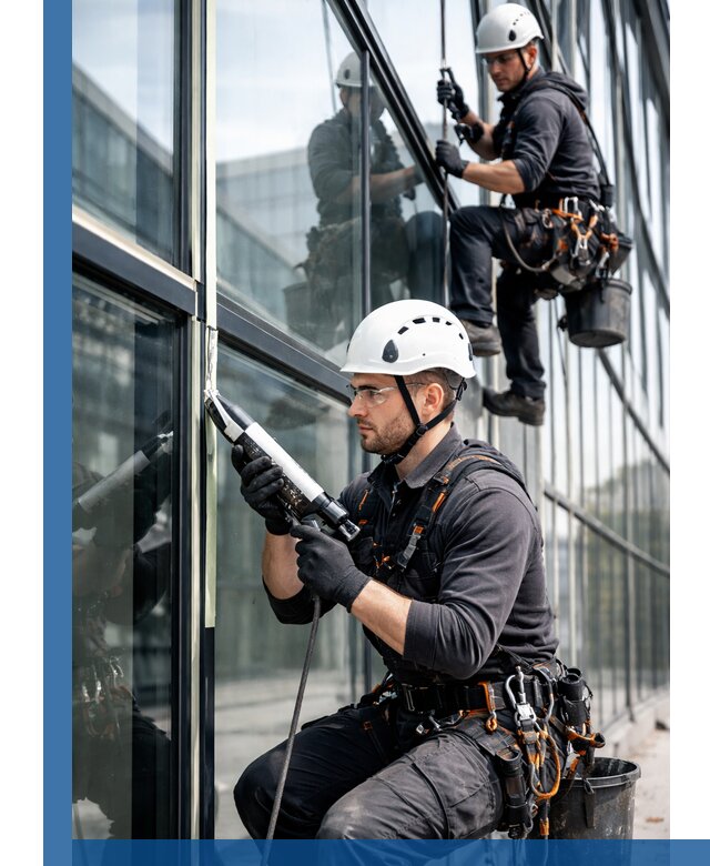 Герметизация витражных швов в Красноуфимске для зданий и фасадов