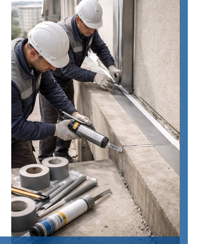 Герметизация примыкания балкона в Красноуфимске от 4571 р. | ВЫСОТНИК-Крф