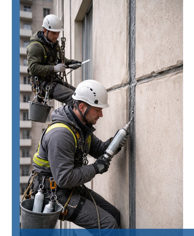 Герметизация деформационных швов фасада в Красноуфимске качественно