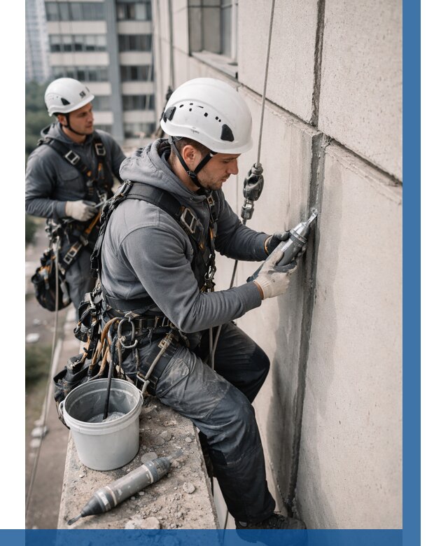 Ремонт деформационных швов здания в Красноуфимске от 1016 р. | ВЫСОТНИК-Крф