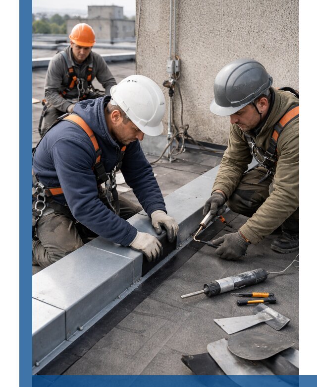 Ремонт кровельных примыканий в Красноуфимске профессионально