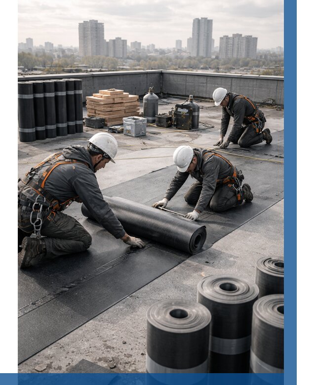 Монтаж мягкой кровли под ключ в Красноуфимске от 457 р. | ВЫСОТНИК-Крф