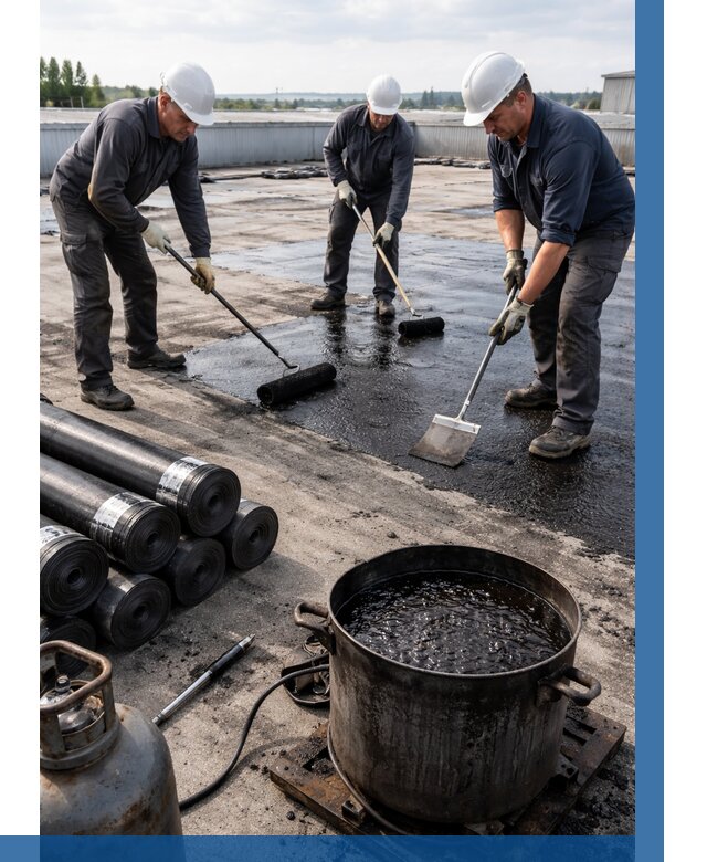 Гидроизоляция кровли мастикой в Красноуфимске от 609 р. | ВЫСОТНИК-Крф