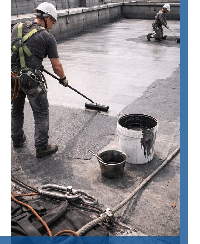 Гидроизоляция кровли жидкой резиной в Красноуфимске от 508 р. | ВЫСОТНИК-Крф