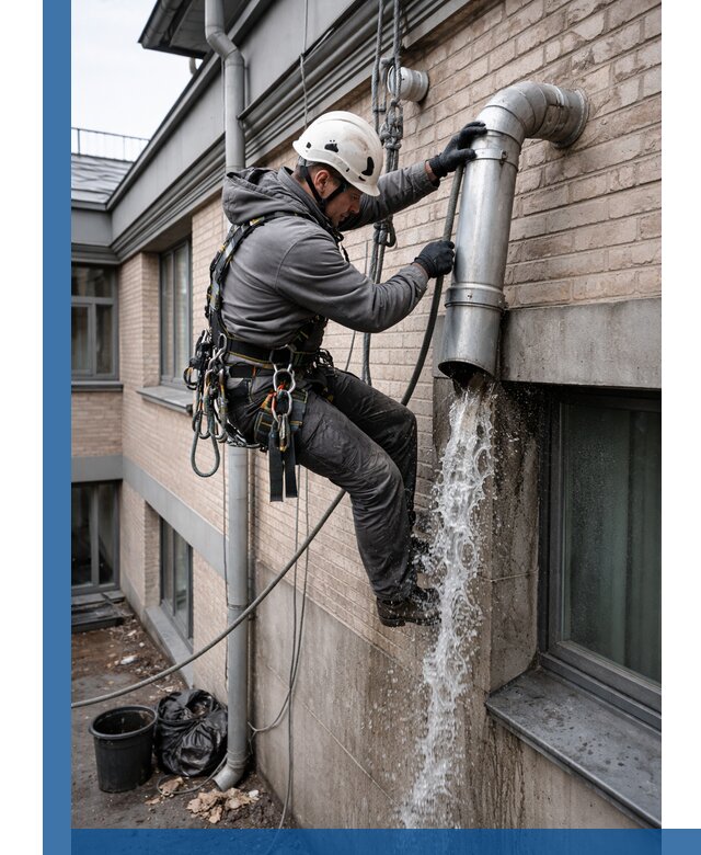 Профессиональная прочистка водосточных труб в Красноуфимске с гарантией