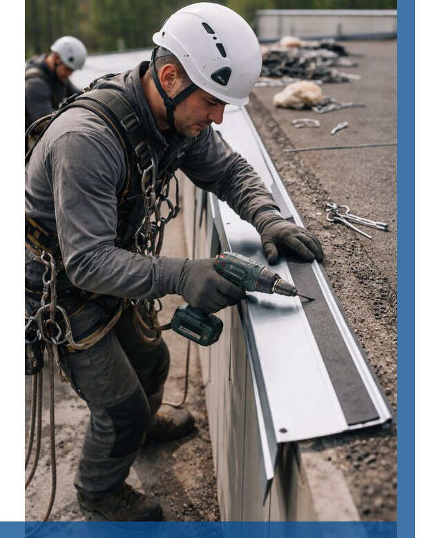 Монтаж капельника на кровле в Красноуфимске от 305 р. | ВЫСОТНИК-Крф