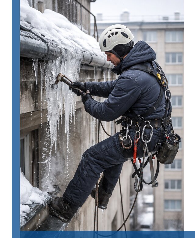 Удаление наледи и чистка водостоков в Красноуфимске оперативно и безопасно