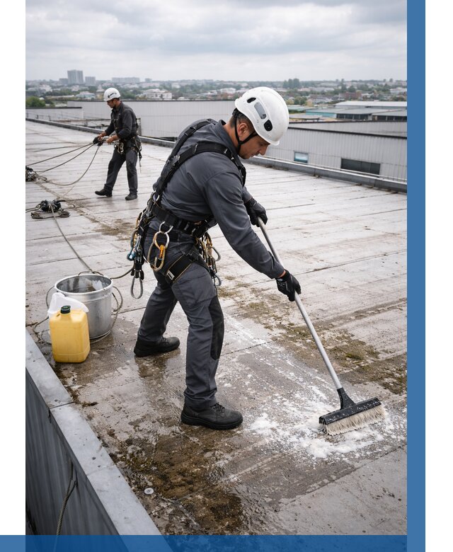 Очистка крыши по графику в Красноуфимске от 7618 р. | ВЫСОТНИК-Крф