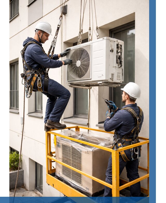 Демонтаж внешнего блока кондиционера в Красноуфимске от 3555 р. | ВЫСОТНИК-Крф