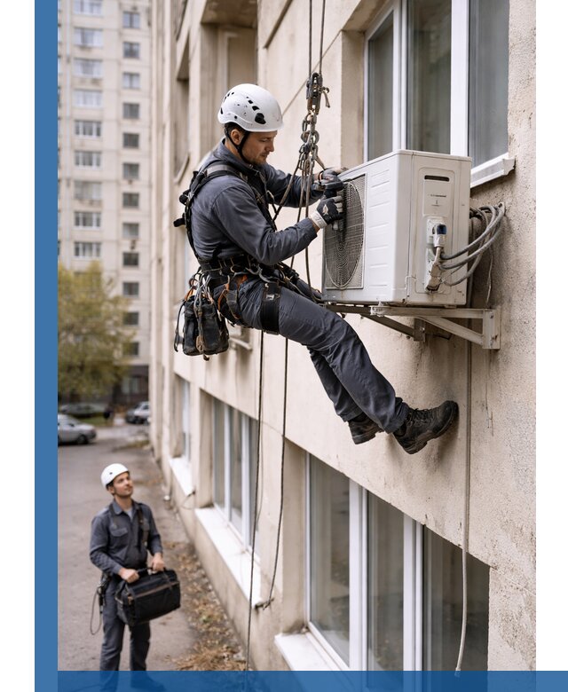 Демонтаж внешнего блока кондиционера в Красноуфимске профессионально