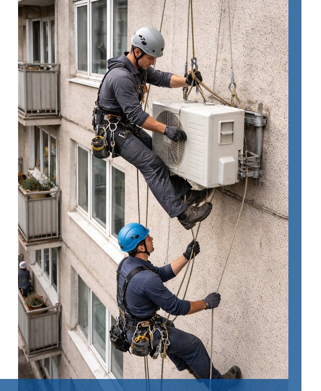 Перенос внешнего блока кондиционера в Красноуфимске от 9141 р.| ВЫСОТНИК-Крф