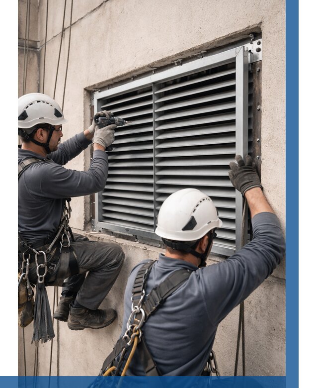 Монтаж вентиляционных решеток в Красноуфимске от 4571 р. | ВЫСОТНИК-Крф