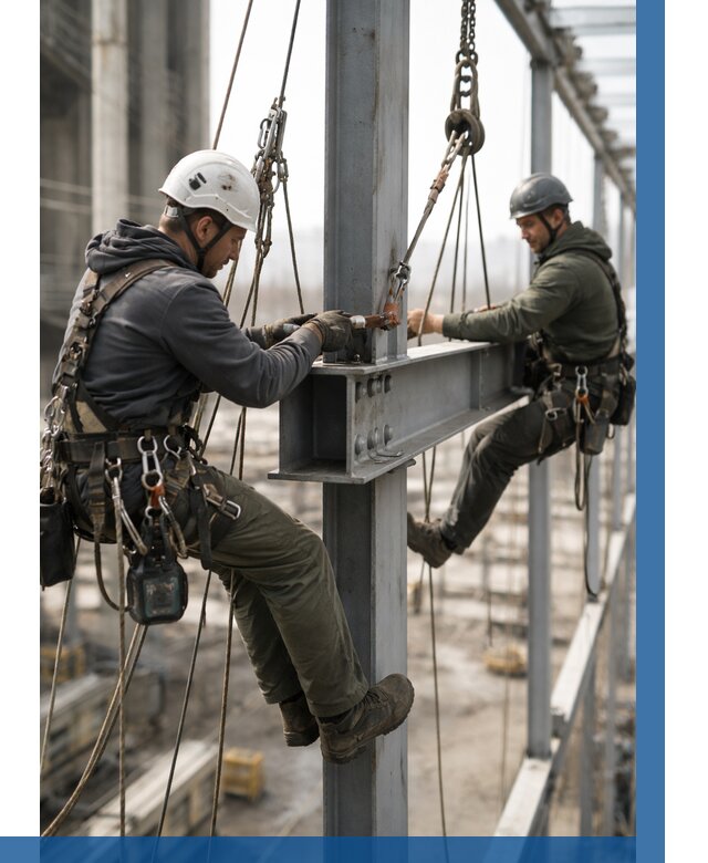 Монтаж металлоконструкций на высоте в Красноуфимске от 3555 р. | ВЫСОТНИК-Крф