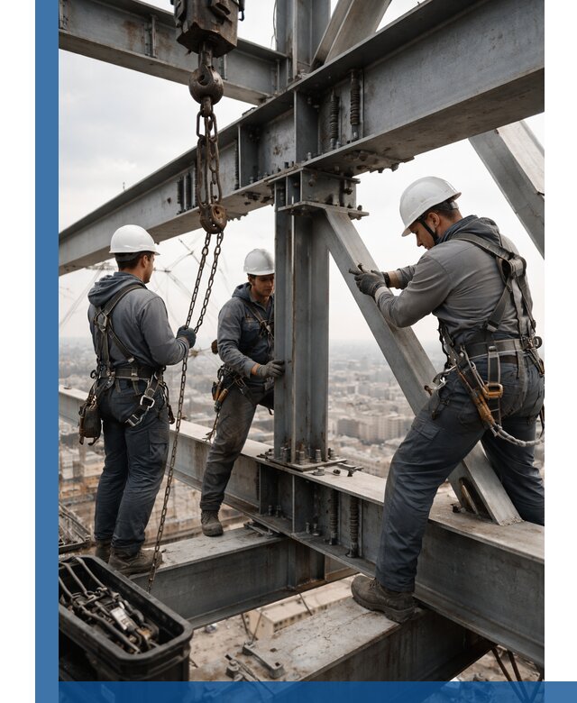 Профессиональный монтаж металлоконструкций на высоте в Красноуфимске