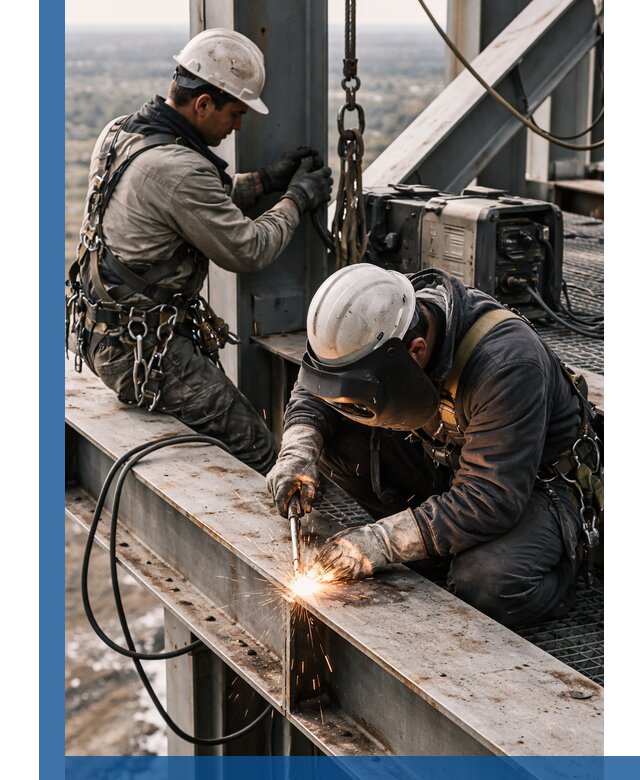 Высотные сварочные работы в Красноуфимске для промышленных объектов