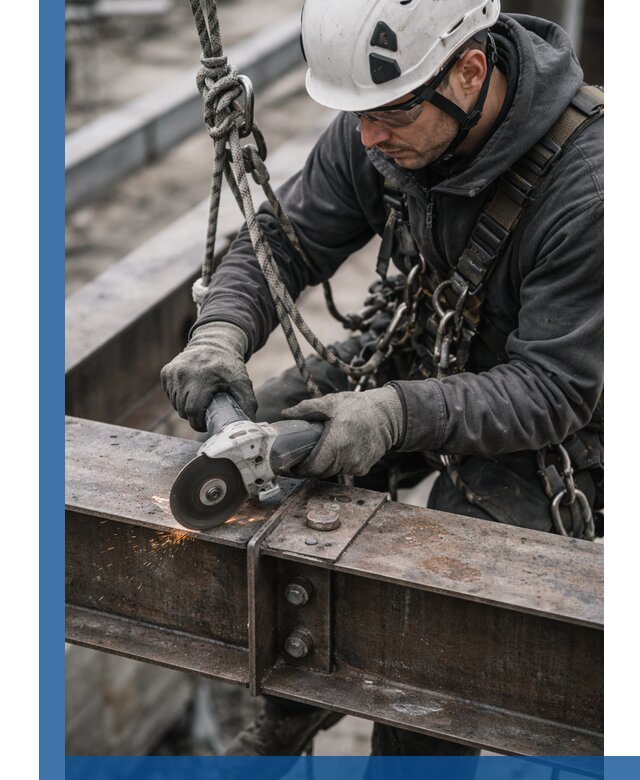 Резка металла на высоте в Красноуфимске для зданий и конструкций