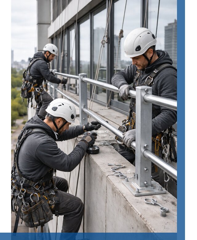 Монтаж ограждений на высоте в Красноуфимске, от 1219 р. | ВЫСОТНИК-Крф