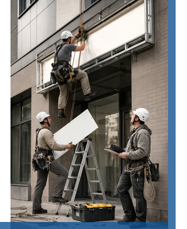 Монтаж светового короба в Красноуфимске от 6602 р. | ВЫСОТНИК-Крф