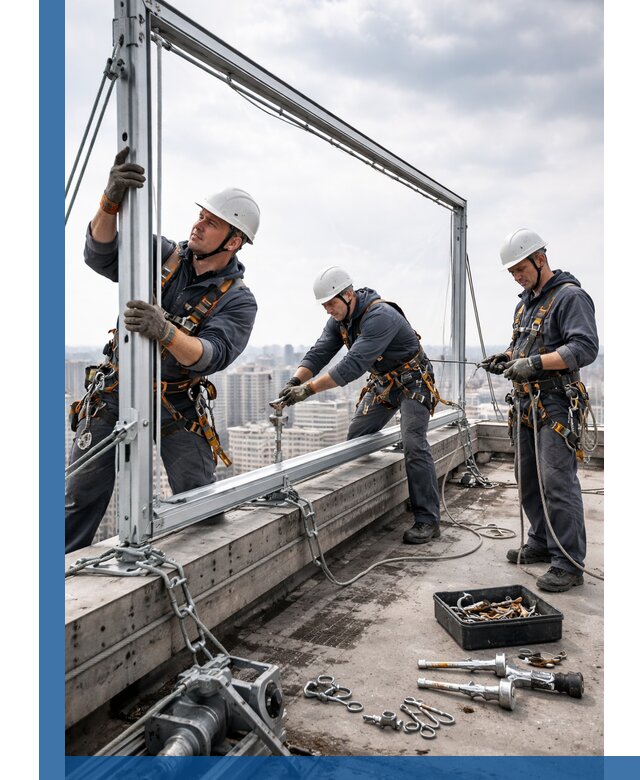 Монтаж крышных рекламных конструкций под ключ в Красноуфимске