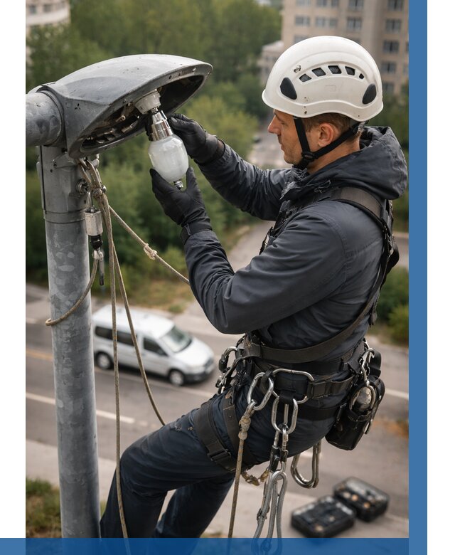 Замена ламп на высоте в Красноуфимске от 2539 р. | ВЫСОТНИК-Крф