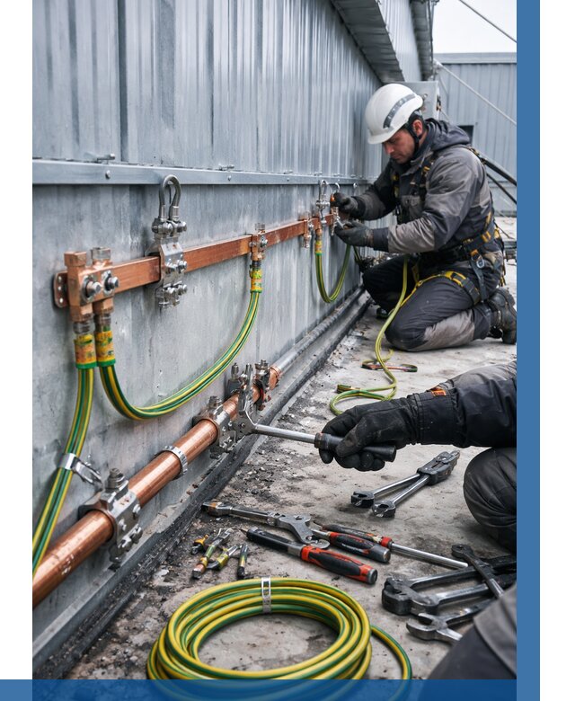 Монтаж заземления здания в Красноуфимске от 25393 р. | ВЫСОТНИК-Крф