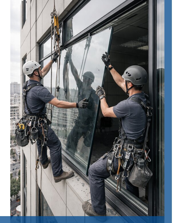 Замена стеклопакетов на высоте в Красноуфимске от 5586 р. | ВЫСОТНИК-Крф