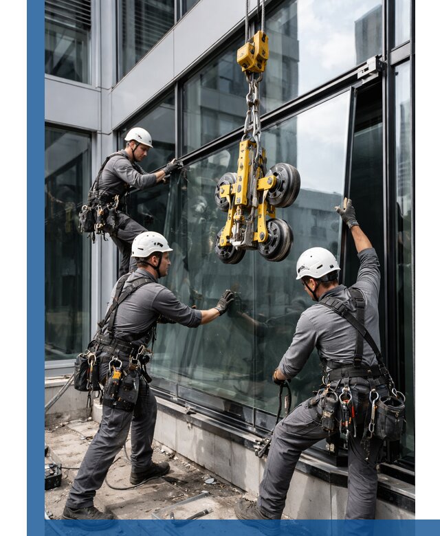 Структурное остекление фасадов в Красноуфимске монтаж и обслуживание