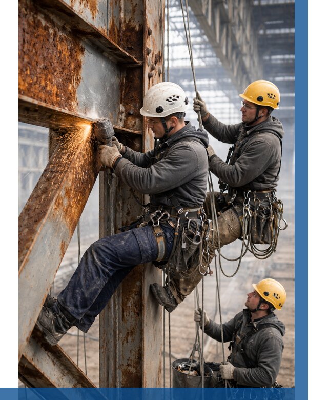 Зачистка металла от ржавчины в Красноуфимске от 355 р. | ВЫСОТНИК-Крф