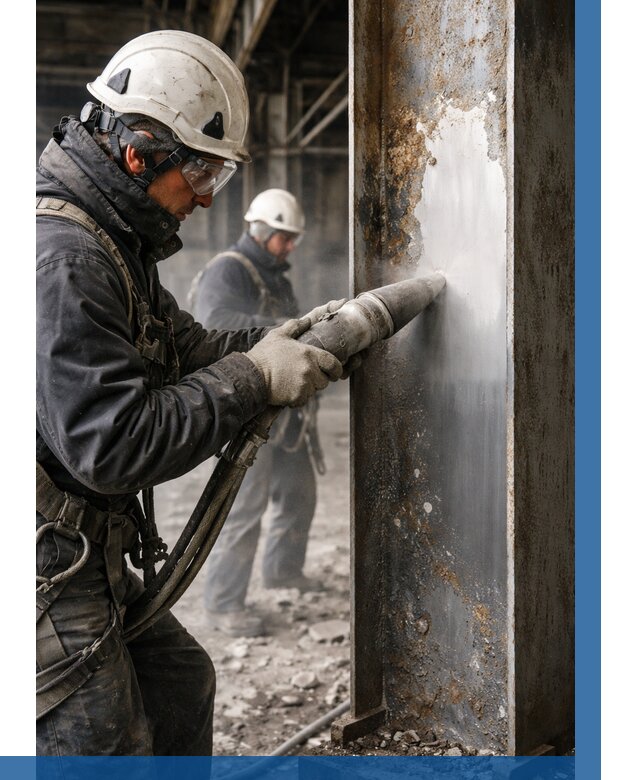 Удаление старой краски с металла в Красноуфимске от 457 р. | ВЫСОТНИК-Крф