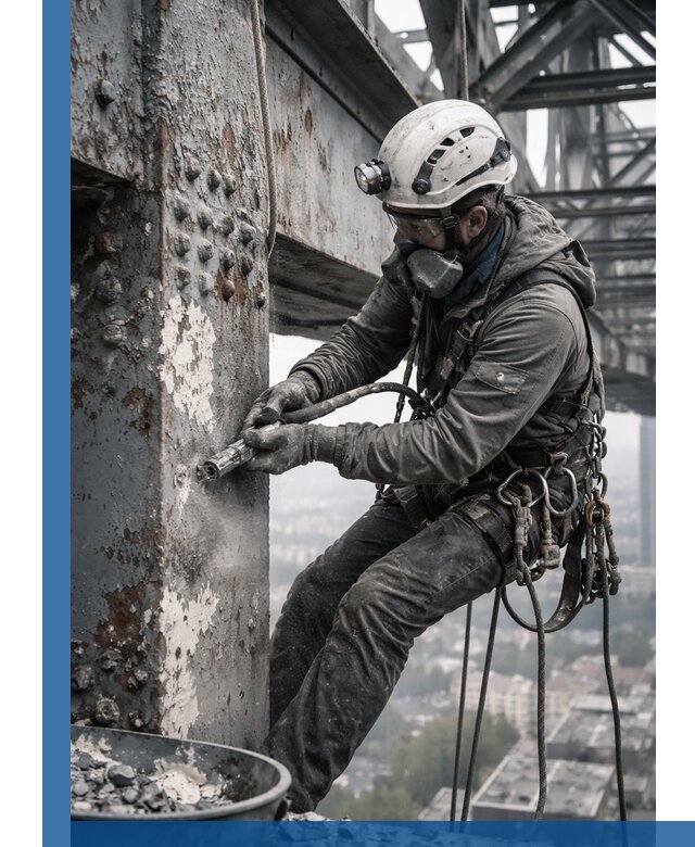 Удаление старой краски с металлических конструкций в Красноуфимске