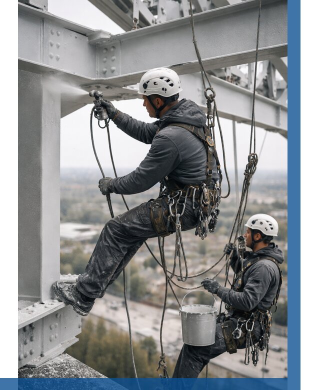 Покраска металлоконструкций на высоте в Красноуфимске 355 р |ВЫСОТНИК-Крф