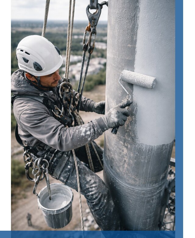 Покраска мачт связи под ключ в Красноуфимске от 863 р. | ВЫСОТНИК-Крф