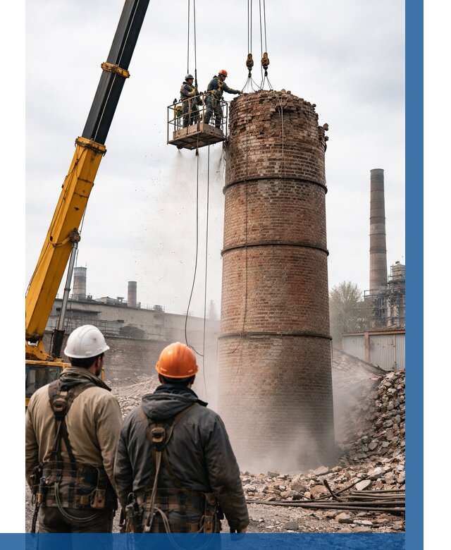 Демонтаж дымовой трубы в Красноуфимске от 91413 р. | ВЫСОТНИК-Крф, смета